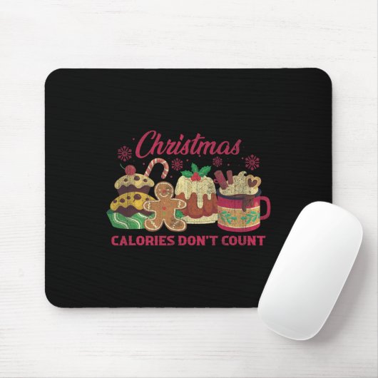 Weihnachtskalorien zählen nicht Milchkekse Mousepad (Mit Mouse)