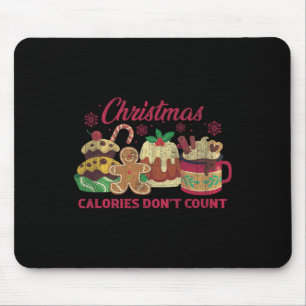 Weihnachtskalorien zählen nicht Milchkekse Mousepad
