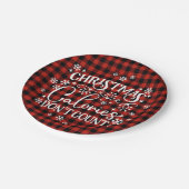 Weihnachtskalorien zählen nicht pappteller (Schrägansicht)