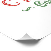 Weihnachtskalorien zählen nicht poster (Ecke)