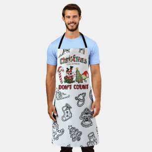 Weihnachtskalorien zählen nicht Schürze