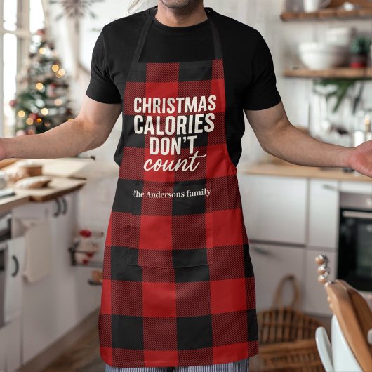 Weihnachtskalorien zählen nicht schürze