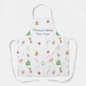 Weihnachtskalorien zählen nicht Schürze der Küche (Vorderseite)