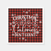 Weihnachtskalorien zählen nicht serviette (Vorderseite)