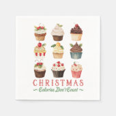 Weihnachtskalorien zählen nicht serviette (Vorderseite)