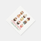 Weihnachtskalorien zählen nicht serviette (Ecke)