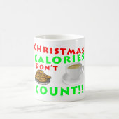 Weihnachtskalorien zählen nicht Spaß Funny Kaffeetasse (Mittel)