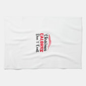 Weihnachtskalorien zählen nicht zu einem Zitat aus Geschirrtuch (Horizontal)