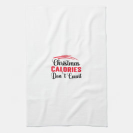 Weihnachtskalorien zählen nicht zu einem Zitat aus Geschirrtuch