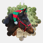 Weihnachtskalte Ornament Karte (Vorderseite)