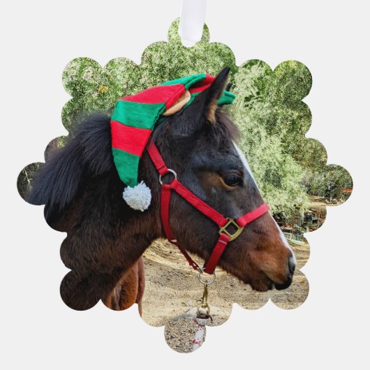 Weihnachtskalte Ornament Karte (Vorderseite)