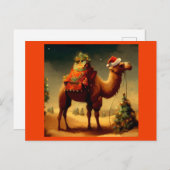 Weihnachtskamel 1 feiertagspostkarte (Vorne/Hinten)