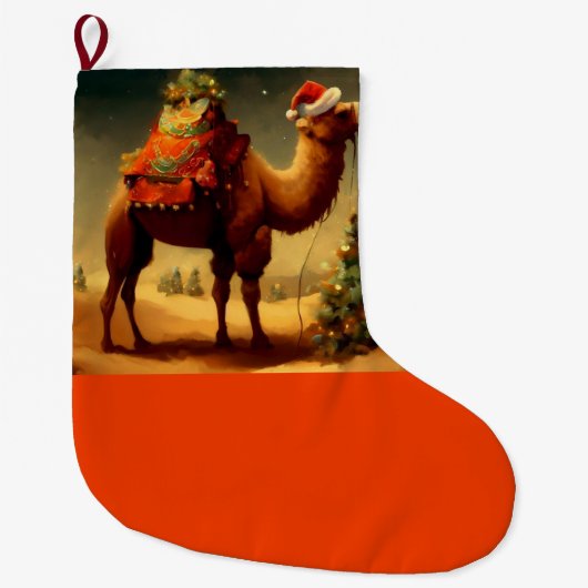 Weihnachtskamel 1 großer weihnachtsstrumpf (Vorderseite)