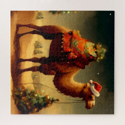 Weihnachtskamel (1) puzzle (Horizontal)