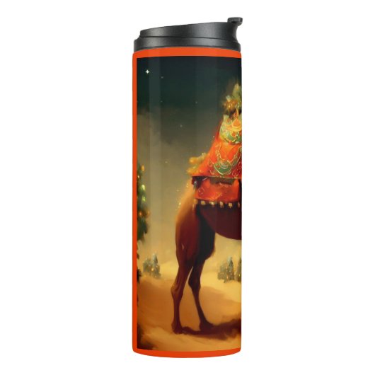 Weihnachtskamel 1 thermosbecher (Nach links gedreht)