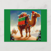 Weihnachtskamel 2 feiertagspostkarte (Vorderseite)