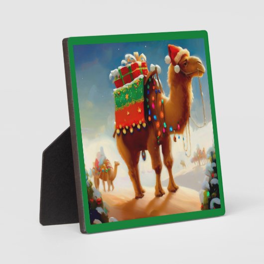 Weihnachtskamel 2 fotoplatte (Vorderseite)