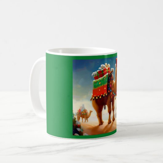 Weihnachtskamel 2 kaffeetasse (Vorderseite Links)