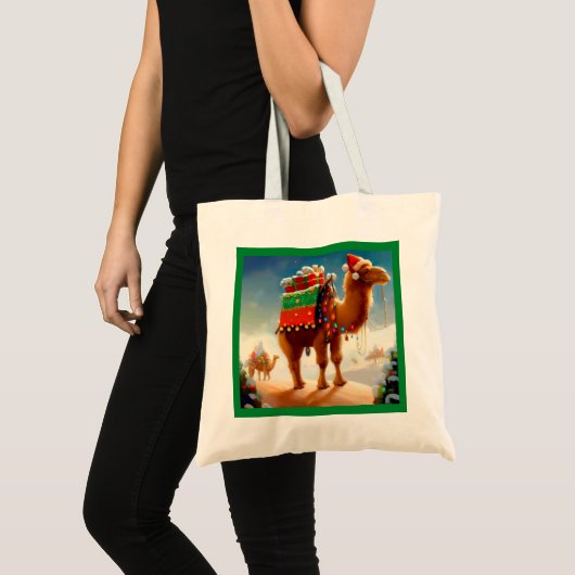 Weihnachtskamel 2 tragetasche (Vorderseite (Produkt))