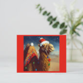 Weihnachtskamel 3 feiertagspostkarte (Stehend Vorderseite)