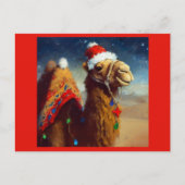 Weihnachtskamel 3 feiertagspostkarte (Vorderseite)