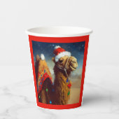 Weihnachtskamel 3 pappbecher (Vorderseite)