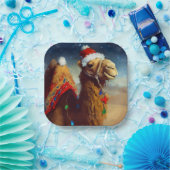 Weihnachtskamel 3 pappteller (Party)