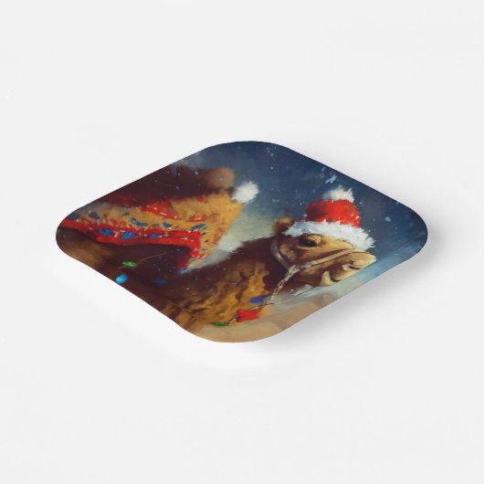 Weihnachtskamel 3 pappteller (Gewinkelt)