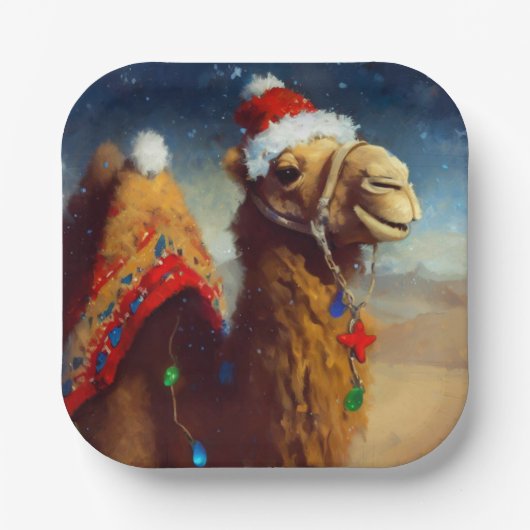 Weihnachtskamel 3 pappteller (Vorderseite)