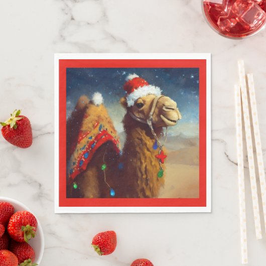 Weihnachtskamel 3 serviette (Beispiel)