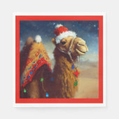 Weihnachtskamel 3 serviette (Vorderseite)
