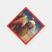 Weihnachtskamel 3 serviette (Ecke)