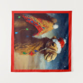 Weihnachtskamel 3 wandteppich (Vorderseite (Horizontal))