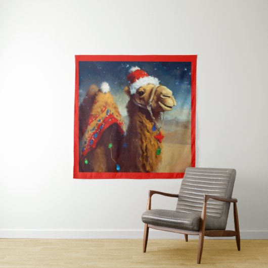 Weihnachtskamel 3 wandteppich (Beispiel)