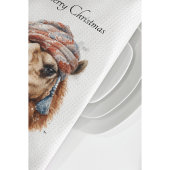 Weihnachtskamel, anpassbar geschirrtuch