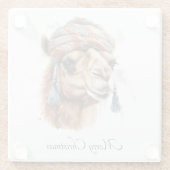 Weihnachtskamel, anpassbar glasuntersetzer (Rückseite)