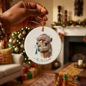 Weihnachtskamel, anpassbar keramik ornament
