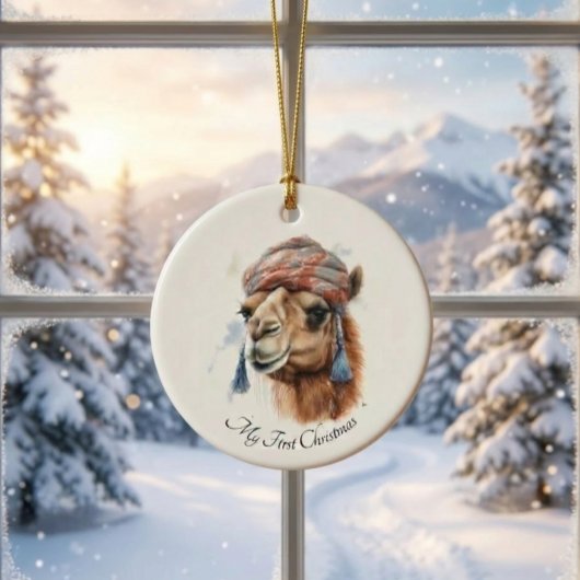 Weihnachtskamel, anpassbar keramik ornament