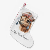 Weihnachtskamel, anpassbar kleiner weihnachtsstrumpf (Vorderansicht (hängend))