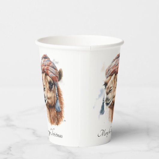 Weihnachtskamel, anpassbar pappbecher (Rechts)