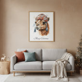 Weihnachtskamel, anpassbar poster