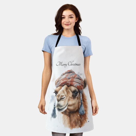 Weihnachtskamel, anpassbar schürze (Getragen)