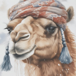 Weihnachtskamel, anpassbar seidenpapier