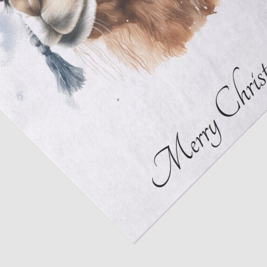 Weihnachtskamel, anpassbar seidenpapier (Detail)