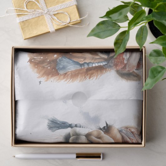 Weihnachtskamel, anpassbar seidenpapier (Geschenk)