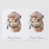 Weihnachtskamel, anpassbar seidenpapier (Vorderseite)