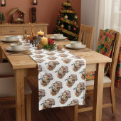 Weihnachtskamel Kurzer Tischläufer