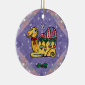 Weihnachtskamel-wunderliche Baum-Verzierung Keramikornament (Rechts)