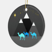 Weihnachtskamele Keramik Ornament (Links)