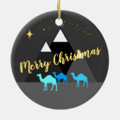 Weihnachtskamele Keramik Ornament (Hinten)